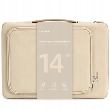 INNOSTYLE OmniProtect vodootporna torba za prijenosno računalo od 13–14", bež